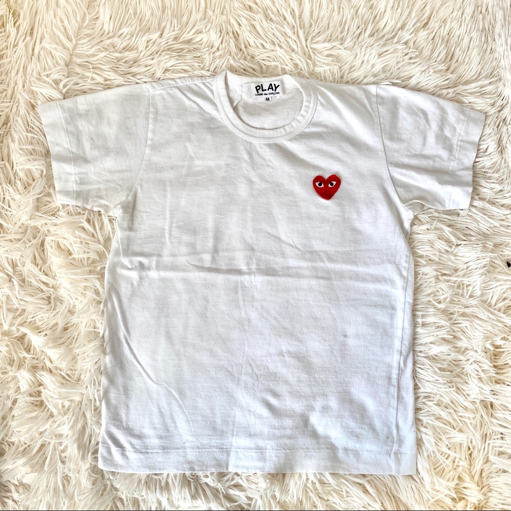 CDG Play - classic shirt red heart